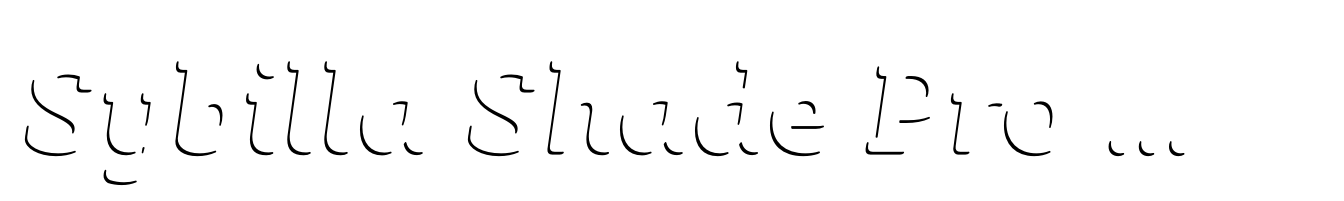 Sybilla Shade Pro Medium Italic